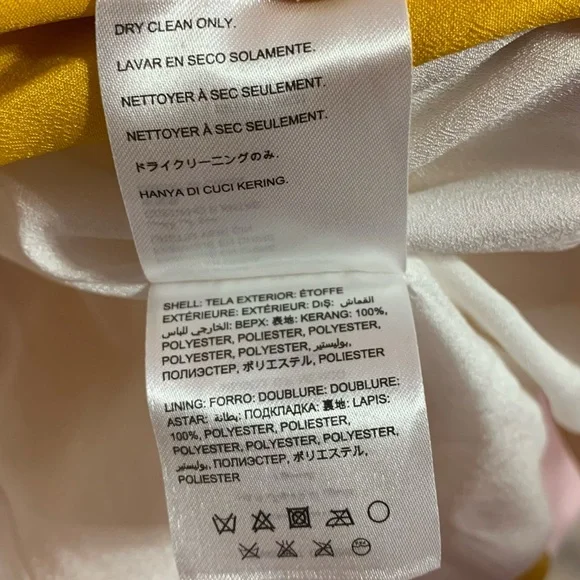 VTG Bebe Yellow Blazer Jacket XS - Picture 5 of 14